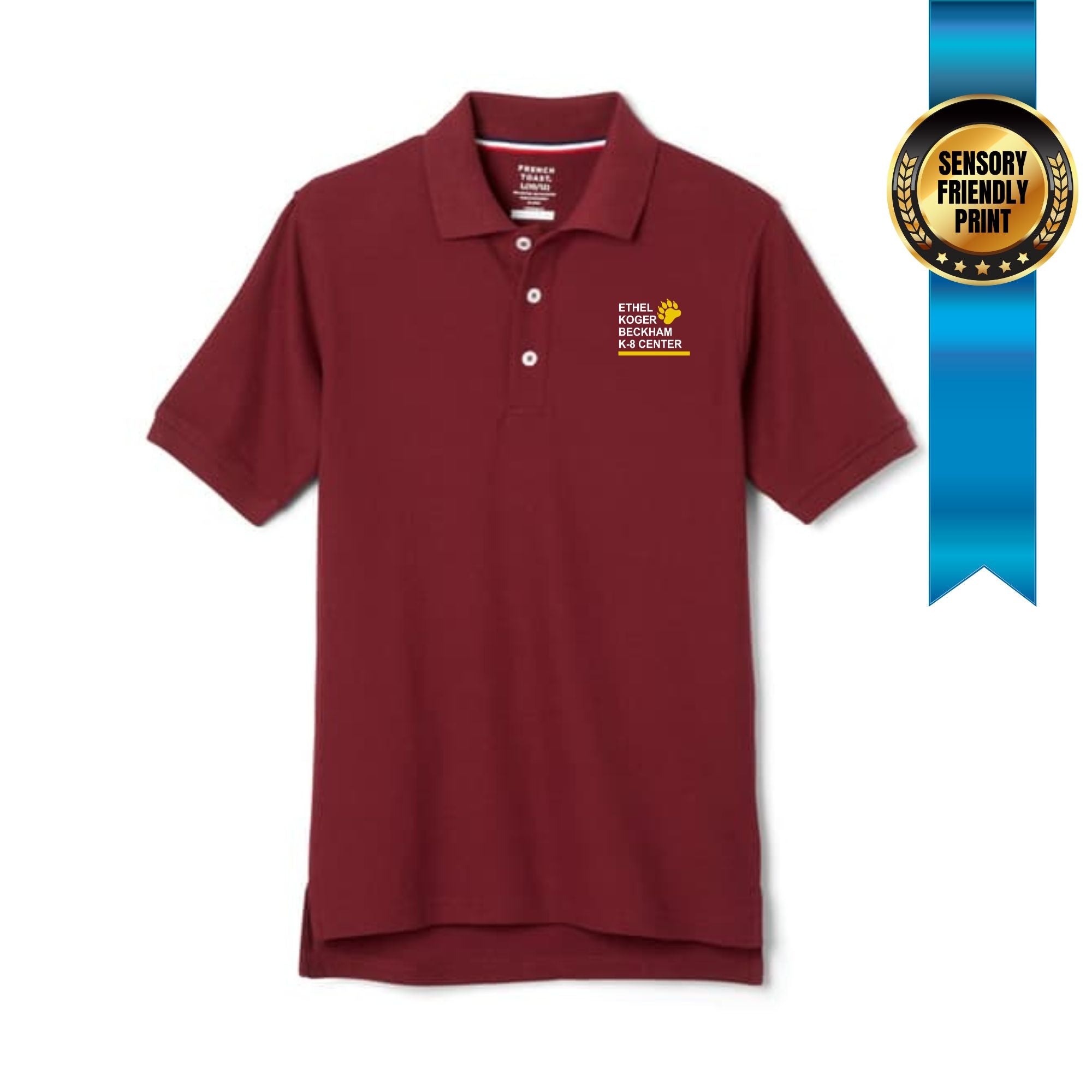 EKBK8 K-5TH Unisex Performance Polo burgundy