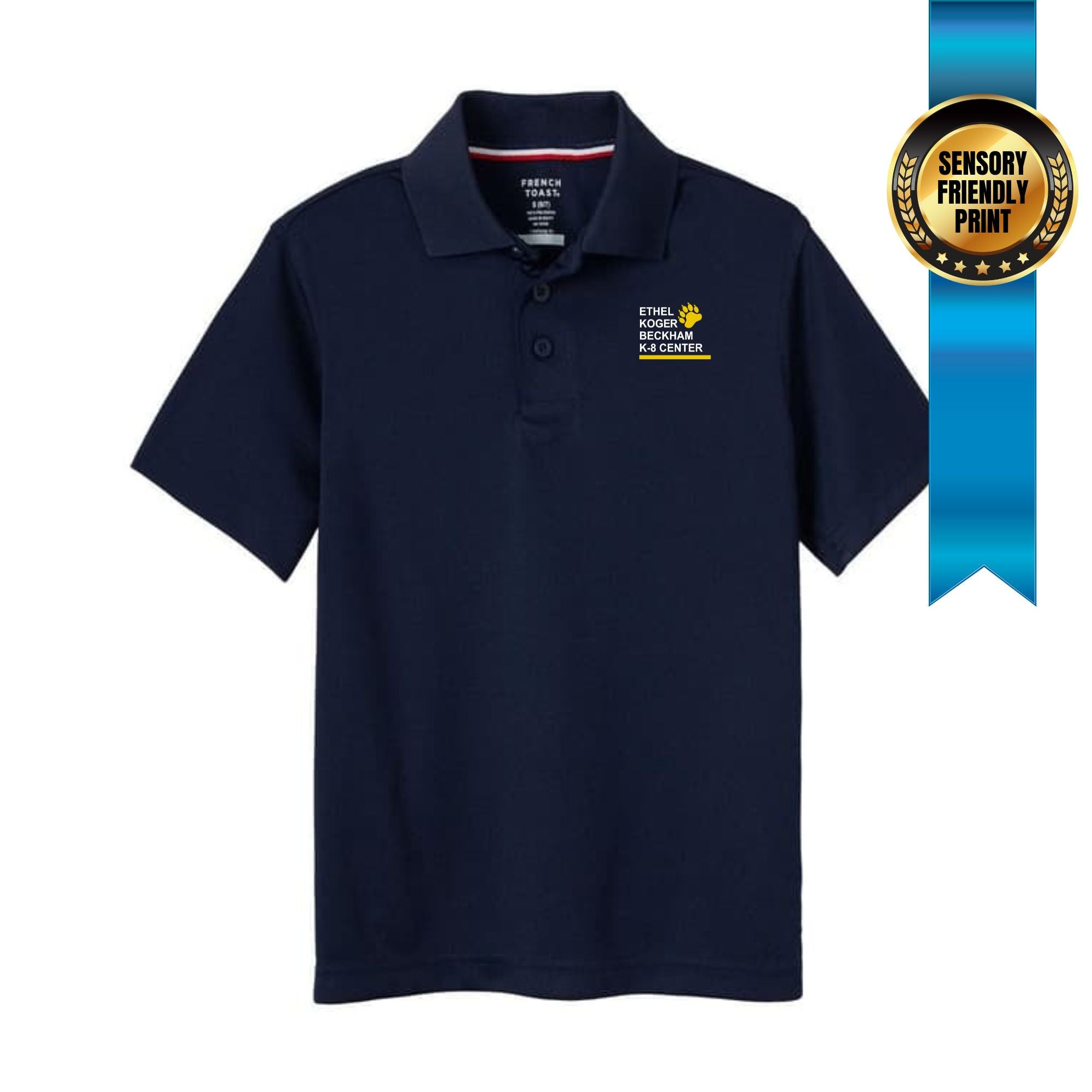 EKBK8 6TH-8TH Unisex Performance Polo navy