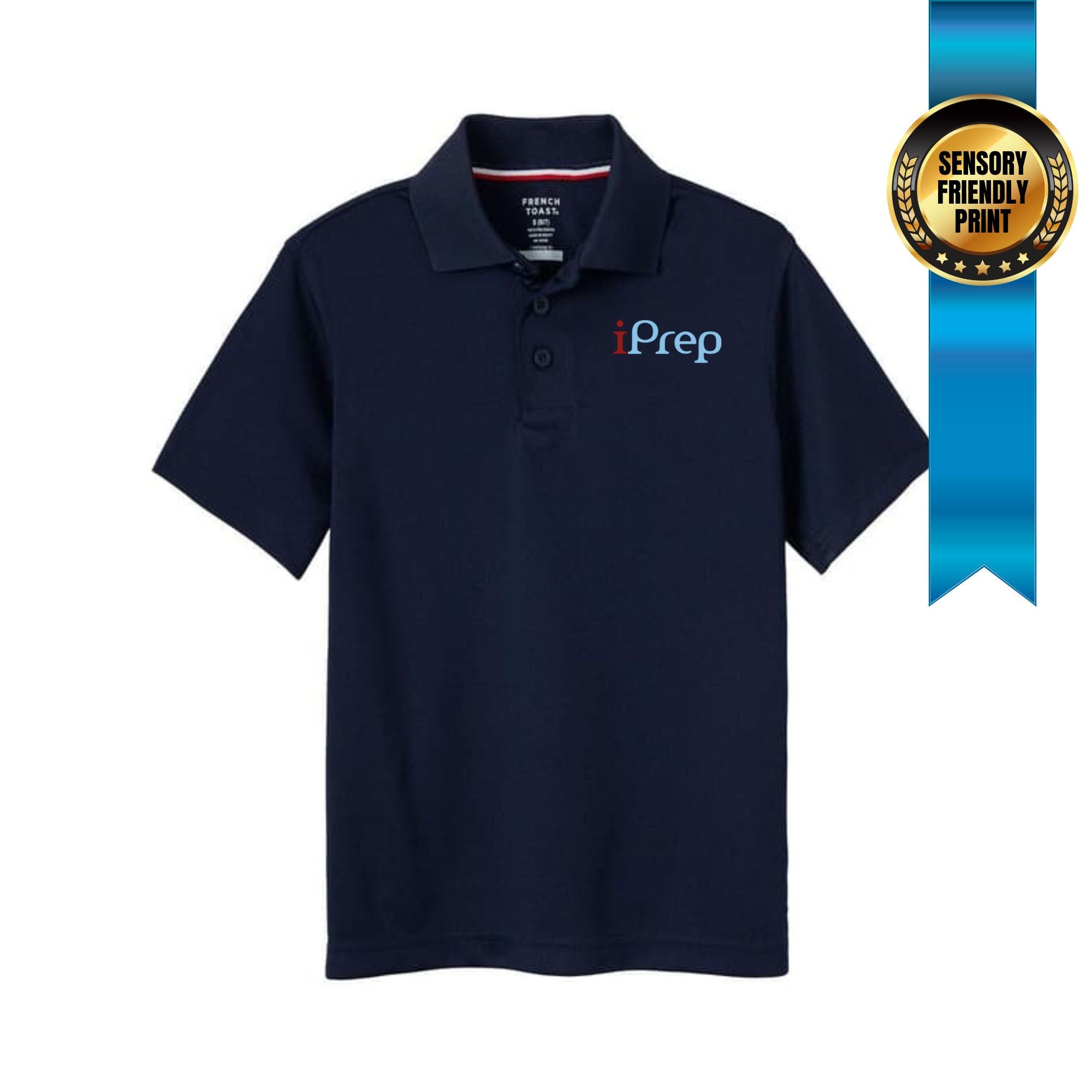 iprep 5th 8th unisex polo navy printed