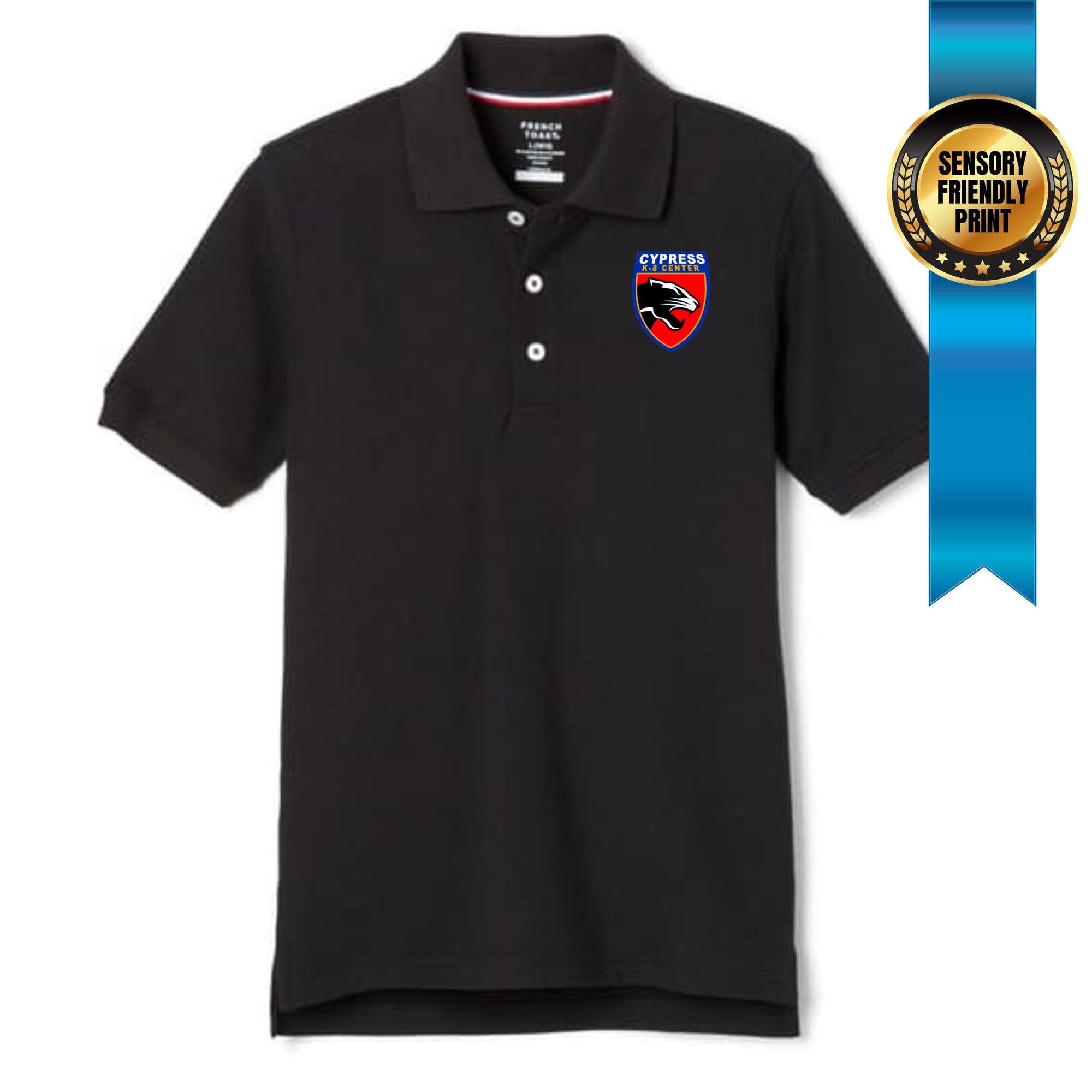 cypress k8 6th 8th unisex polo black printed