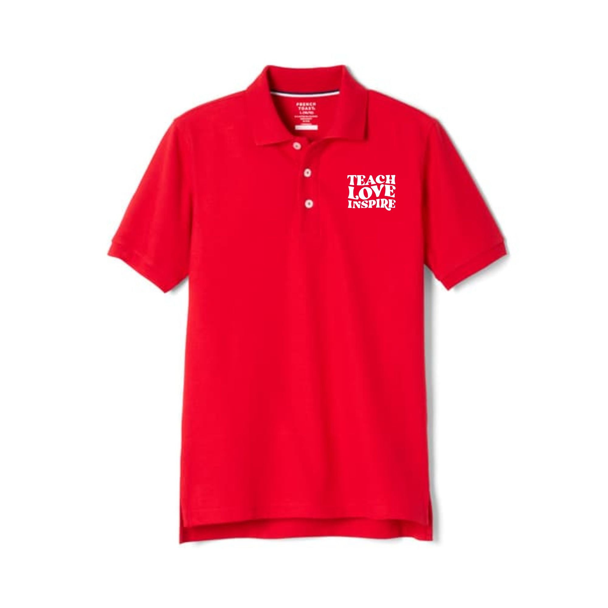 Teacher  "Teach Love Inspire"  performance polo