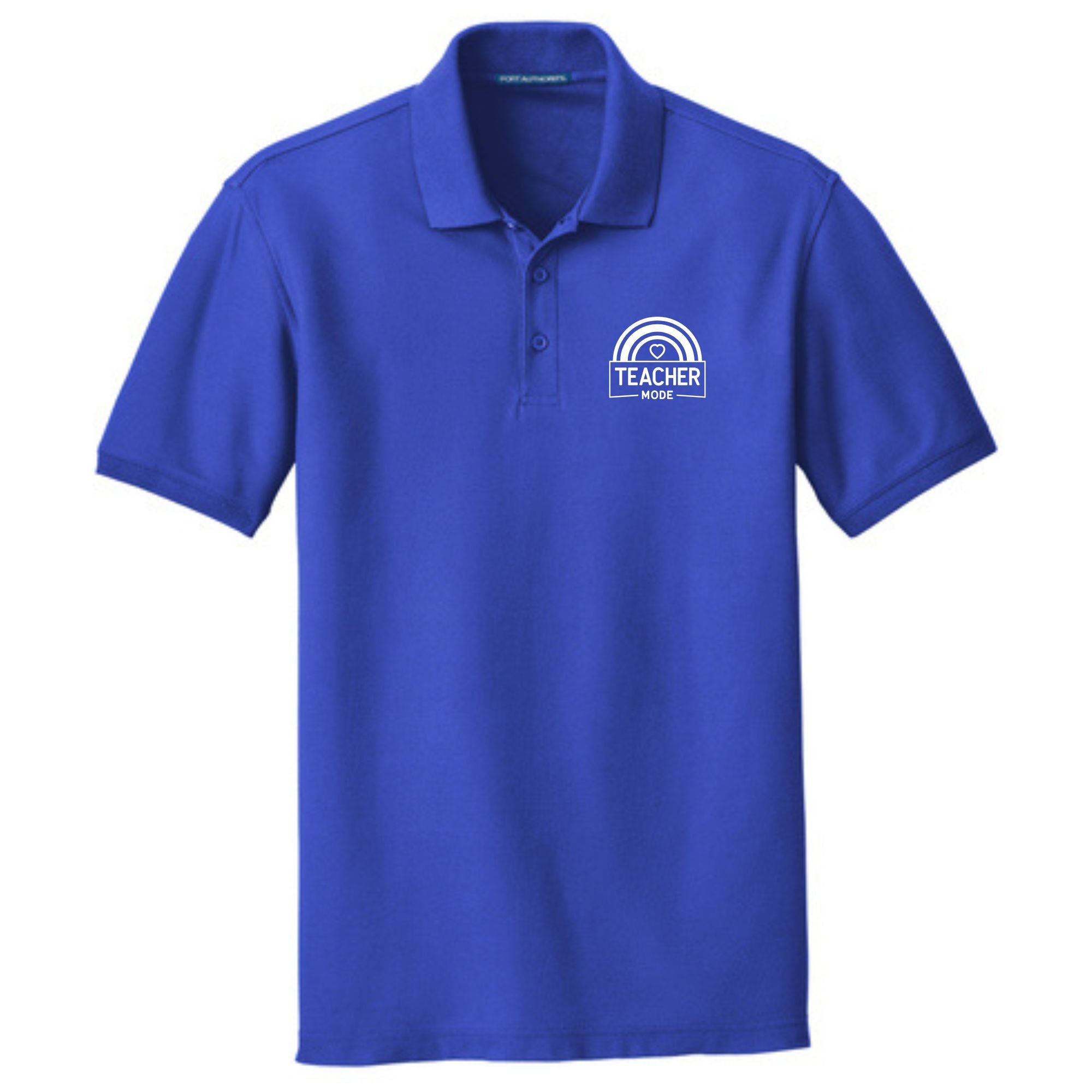 Teacher Cotton Pique "Teacher Mode" Polo