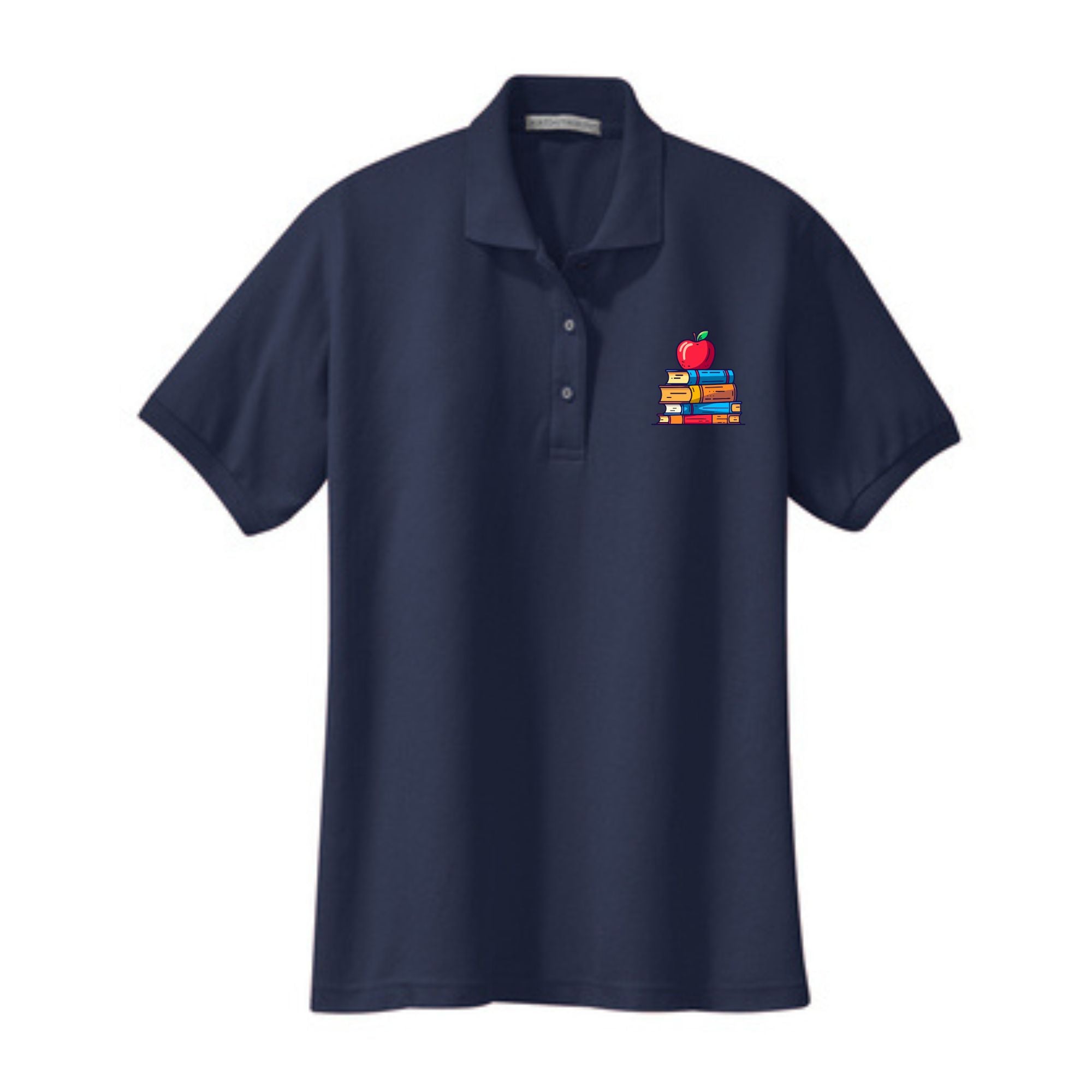 Teacher Ladies' Cotton Pique Polo Apple
