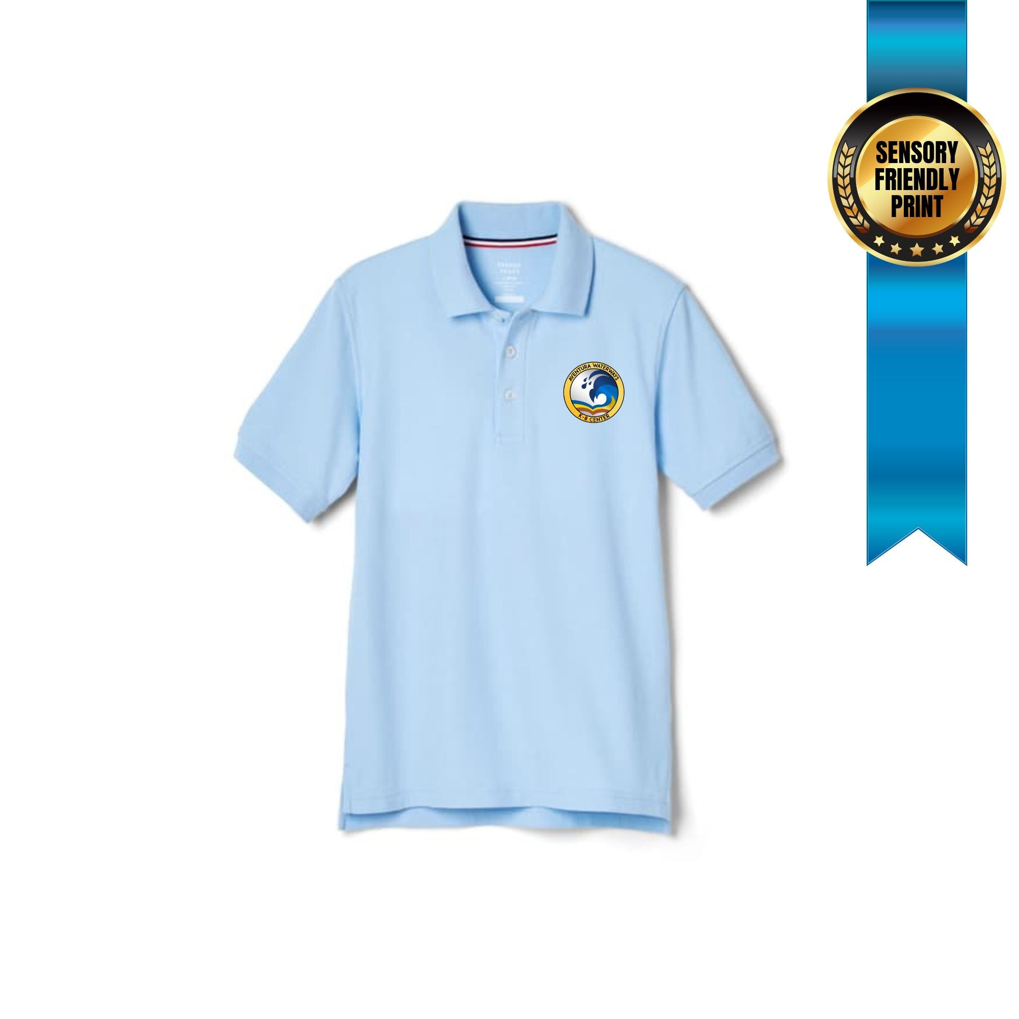 short sleeve pique polo k 5 printed